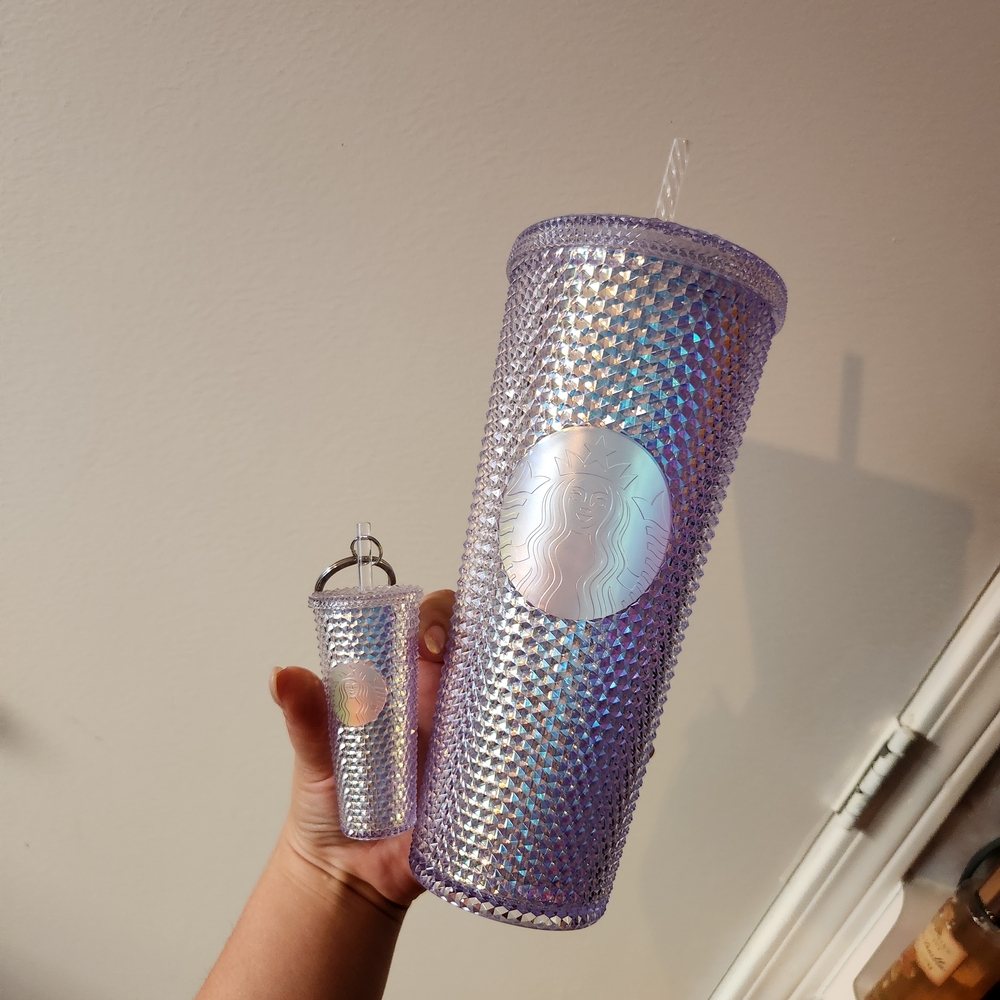 Starbucks Iridescent Tumbler and Keychain Set